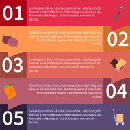 Infographics icons search and purchase goods