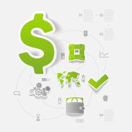 business sticker infographic N93