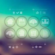 business infographic with unfocused background N196