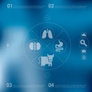 veterinary infographic with unfocused background N61