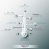 Modern infographic option banner N77