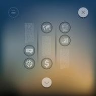 business infographic with unfocused background N198