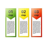 Progress icons for three steps N13