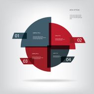 Round colorful infographic elements with various icons suitable for infographics N2