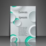 Template flyer with abstract background N12