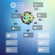 Infographic template for business design triangle design vector illustration N8