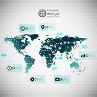 Infographic template for business design triangle design vector illustration N9