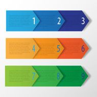 Abstract infographics number options template Vector illustration N5