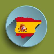 Spain flat icon N2