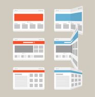 Different browser windows set