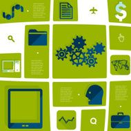 business flat infographic N125