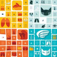veterinary flat infographic N52