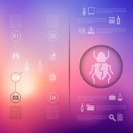veterinary infographic with unfocused background N71