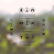veterinary infographic with unfocused background N72