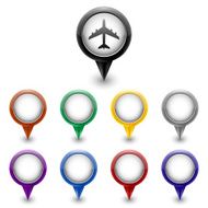 Colorful map markers N2