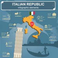 Italian Republic infographics statistical data sights N3