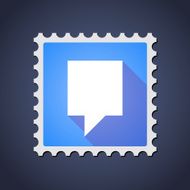 Mail stamp icon with a tooltip