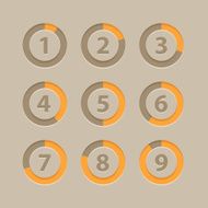 Countdown section icons template