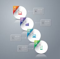 Infographics vector design template N314