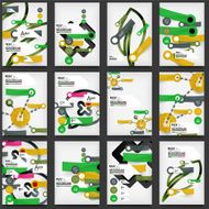 Set of Flyers Brochure Design Templates N3