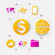 business sticker infographic N94