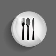 Food and Drink Glossy Icon Vector Illustration N9