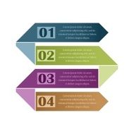 Modern business origami style banner N3