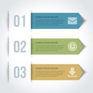 Vector paper lines and numbers design template N9