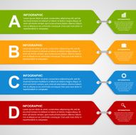 Modern color infographic options banner Design elements