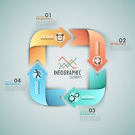 Modern infographics options banner N607
