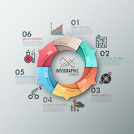 Modern infographics options banner N608