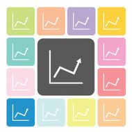 Graph Icon color set vector illustration N2