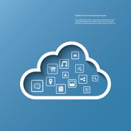 Cloud computing concept vector infographics