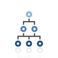 Organization Chart icon on a white background - Royal Series N5