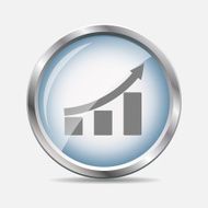 Diagramm Glossy Icon Vector Illustration N2