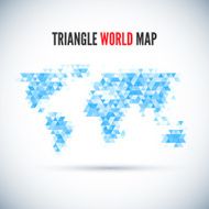 Triangle Map abstract isolated on a white backgrounds