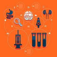 Medical flat infographic N80