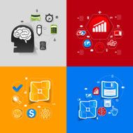 business sticker infographic N96