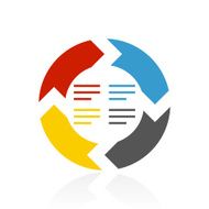 Chevron Chart icon on a white background N83