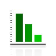 Bar Graph icon on a white background - FreshSeries N55