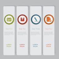 Infographic Design number banners template graphic or website layout N44