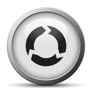 Chevron Chart icon on a silver button - Silver Series N12