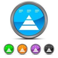Pyramid icon on circle buttons - Circled Series N11
