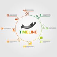 Infographics timeline concept N9