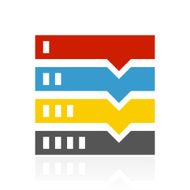 Flowchart icon on a white background N127