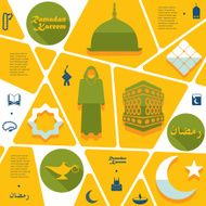 flat infographic Ramadan Kareem N74