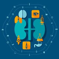 Medical flat infographic N82