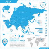 Asia - infographic map Illustration