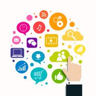 Vector Social Media Concept N4