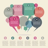 infographics design with speech bubble N2